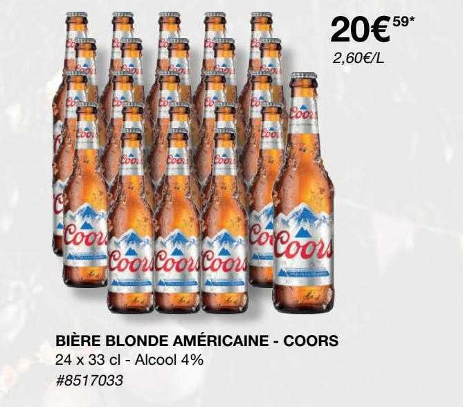 Bière Blonde Américaine - Coors