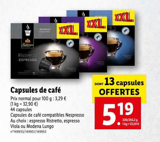 Capsules De Café Nespresso