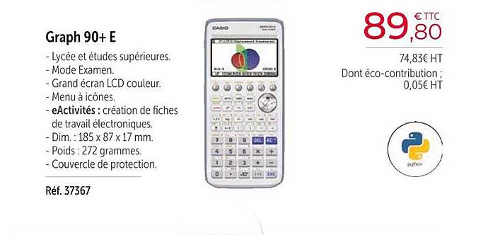 casio graph 90+ E