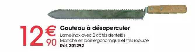 couteau à désoperculer