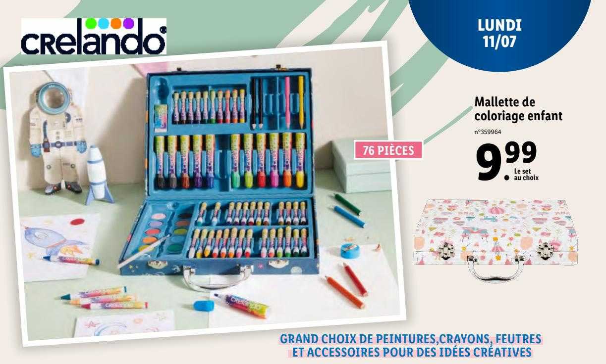 crelando mallette de coloriage enfant