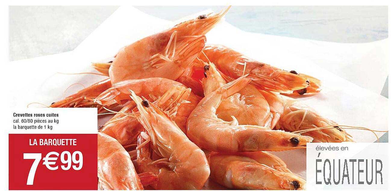 Crevettes Roses Cuites