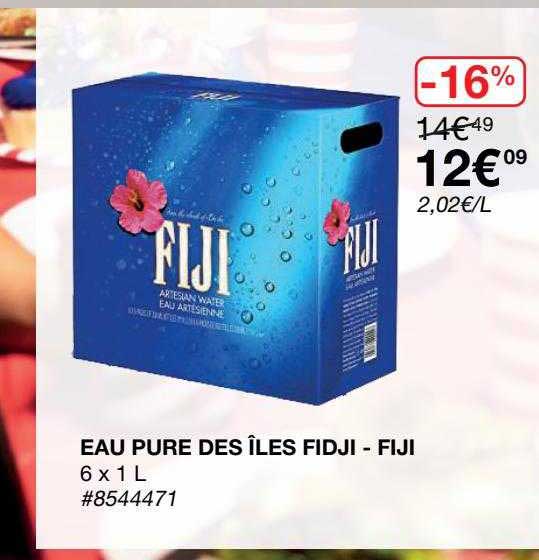 eau pure des îles fidji - fiji
