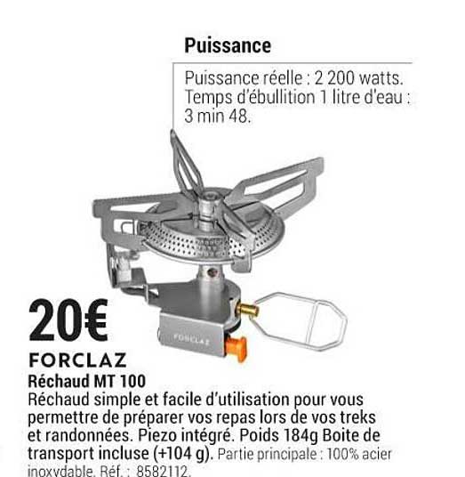 Forclaz Réchaud Mt 100