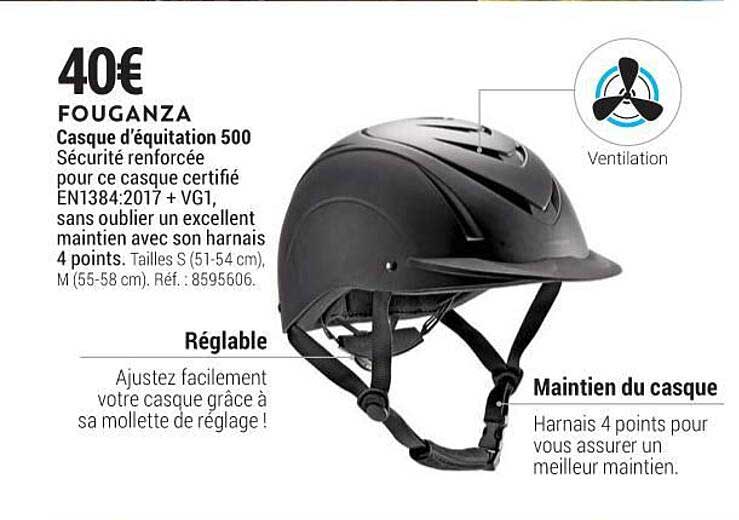 Fouganza Casque D'équitation 500