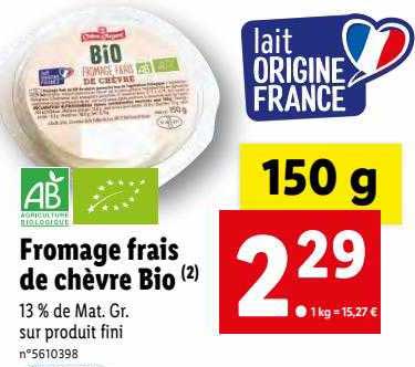 Fromage Frais De Chèvre Bio