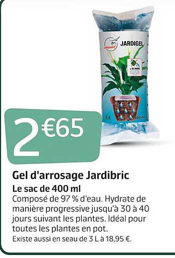 gel d'arrosage jardibric