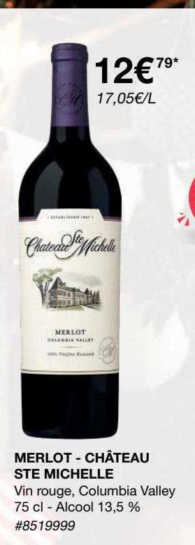 Merlot - Château Ste Michelle