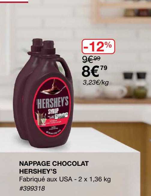 nappage chocolat hershey's