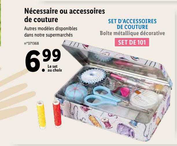 nécessaire ou accessoires de couture