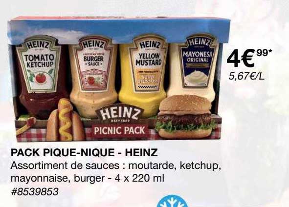 pack pique-nique - heinz