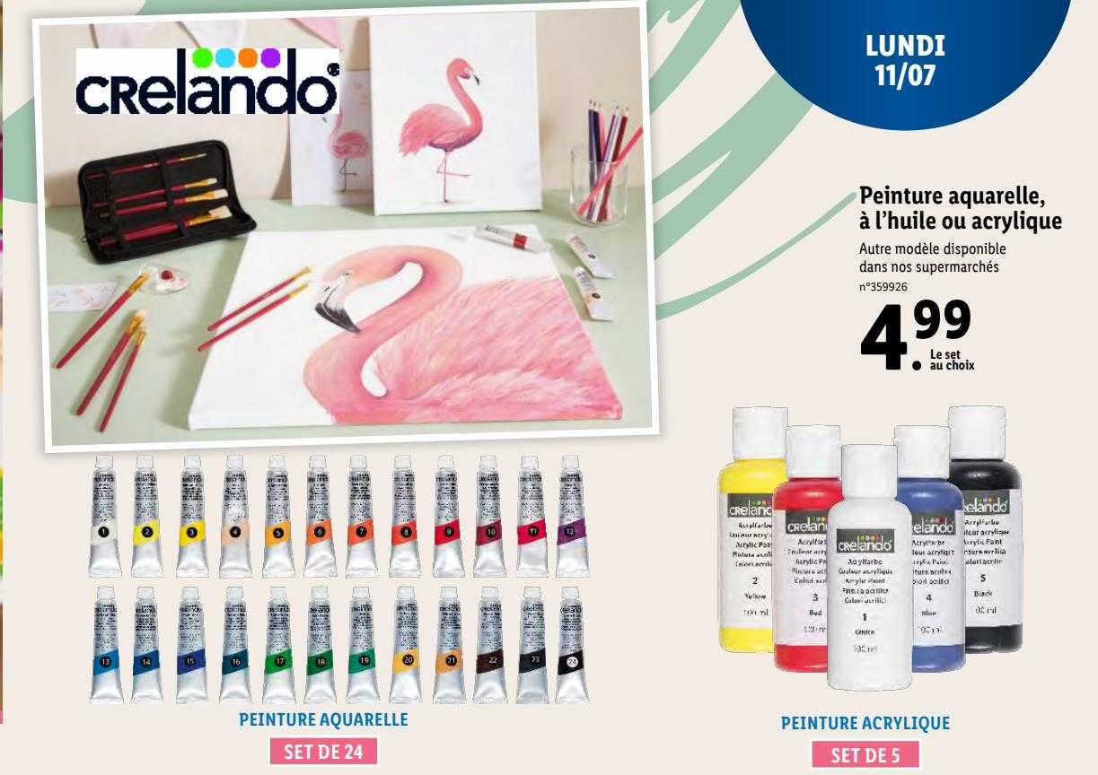 peinture aquarelle à l'huile ou acrylique crelando