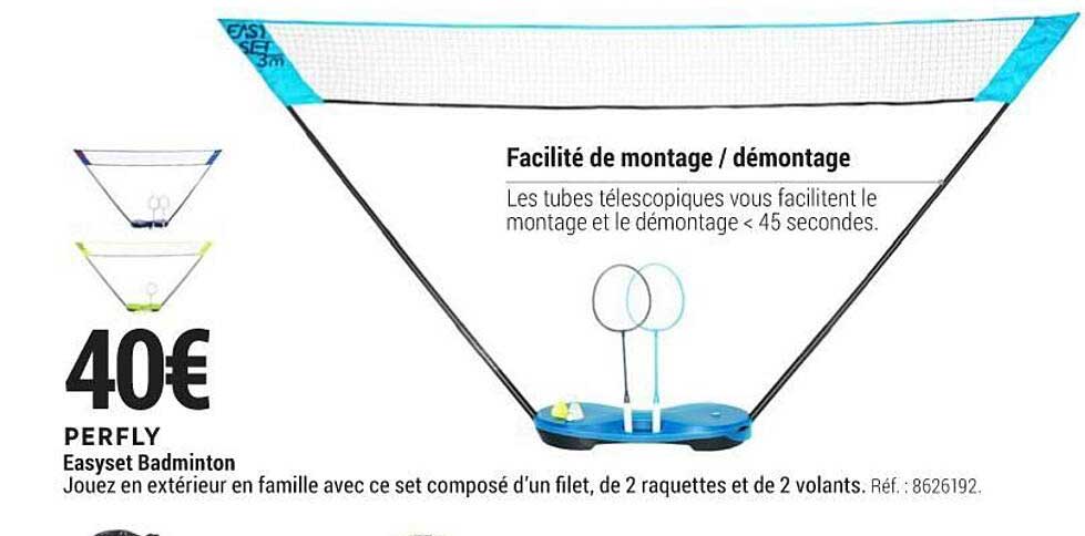 perfly easyset badminton