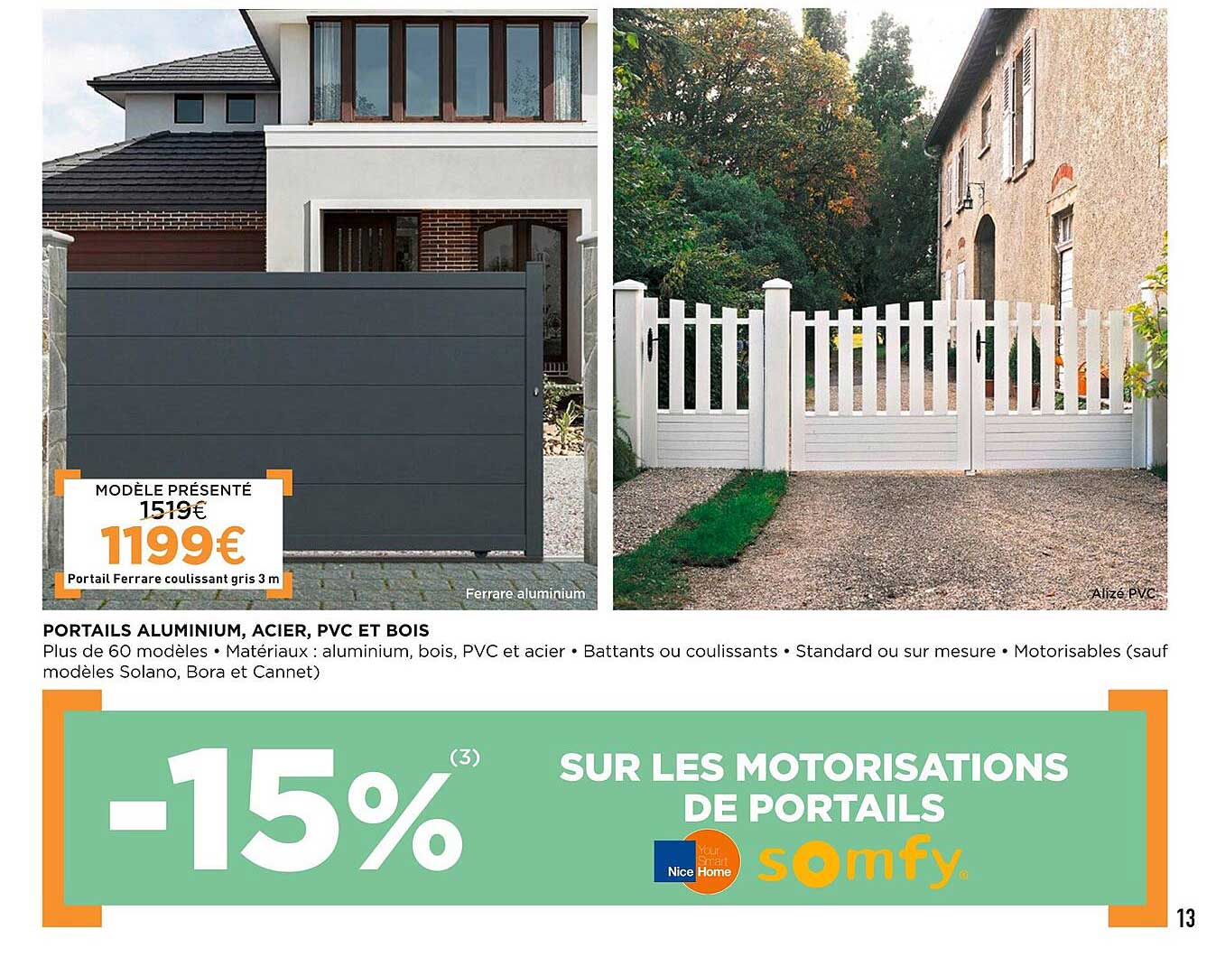 portails aluminium, acier, pvc et bois