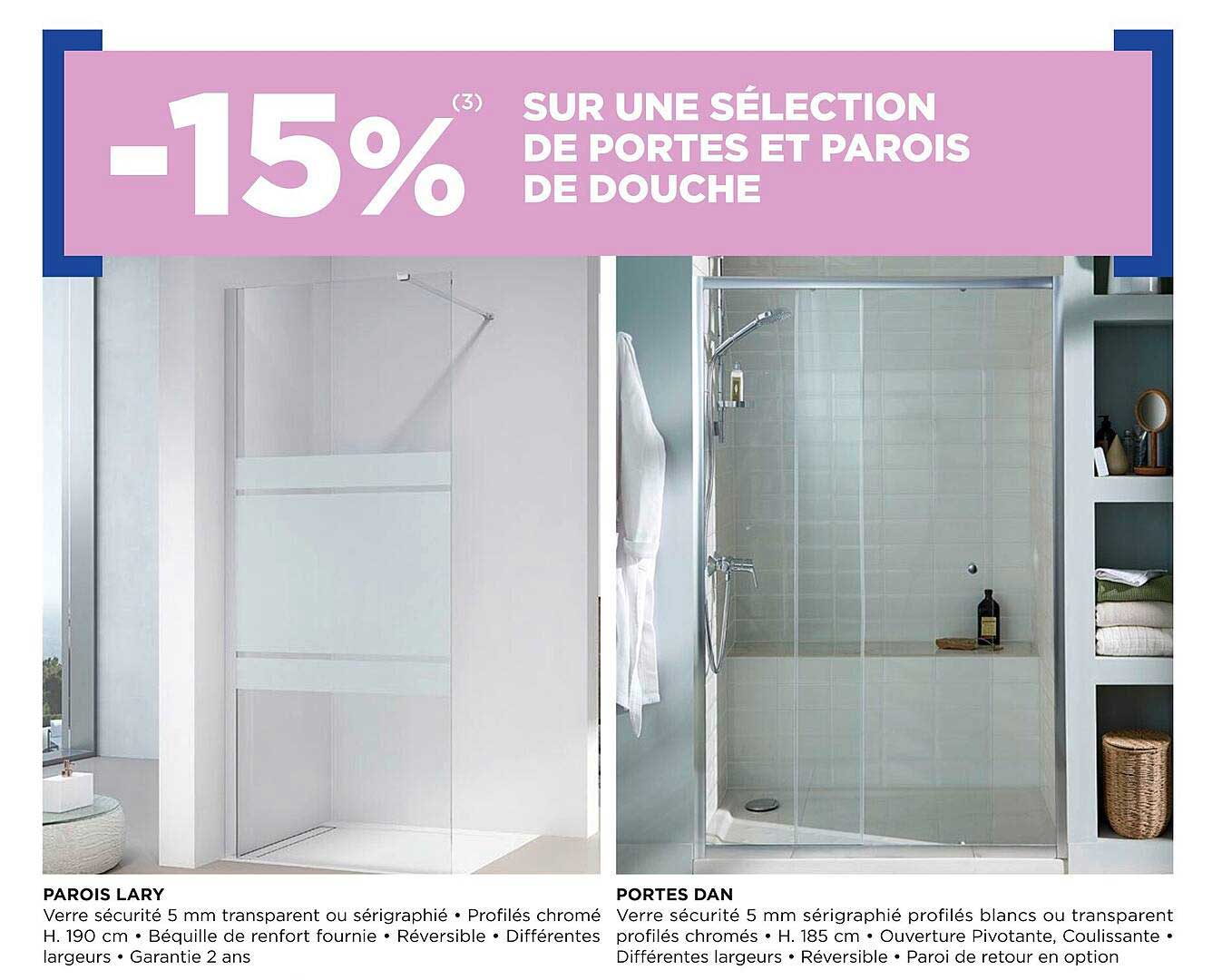 portes et parois de douche