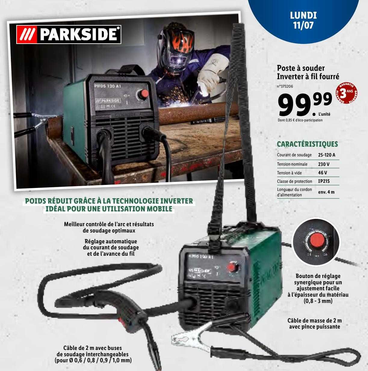 poste à souder inverter à fil fourré