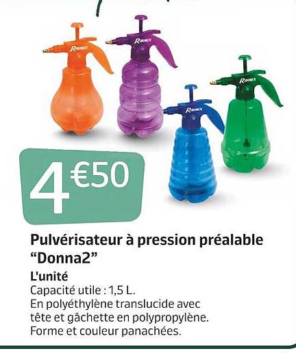 Pulvérisateur à Pression Préalable "donna2"