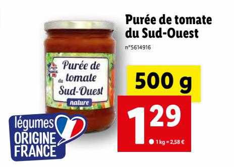 purée de tomate du sud-ouest