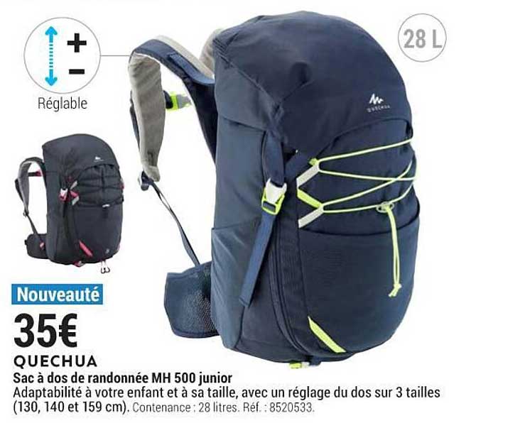 Quechua Sac à Dos De Randonnée Mh500 Junior