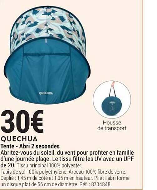 quechua  tente - abri 2 secondes