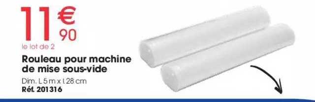 rouleau pour machine de mise sous-vide