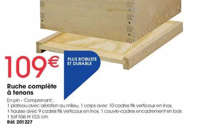 ruche complète à tenons