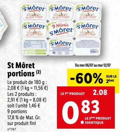 st môret portions