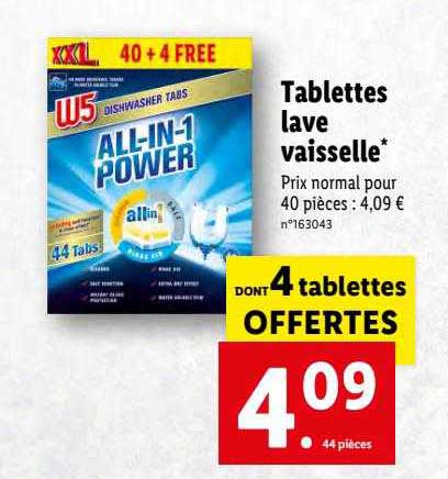tablettes lave vaisselle w5