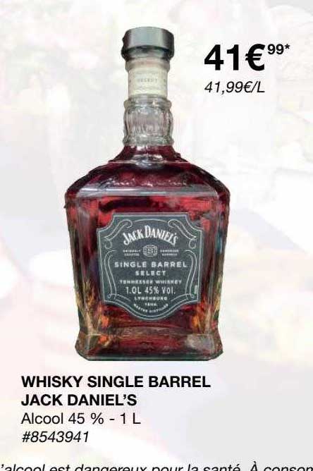 whisky single barrel jack daniel's