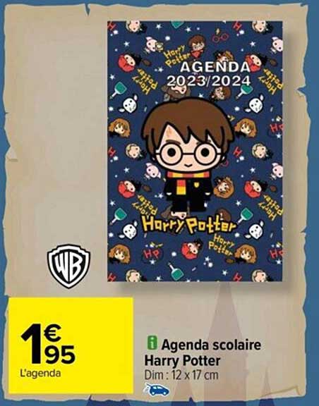 agenda scolaire harry potter