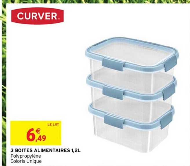 3 boites alimentaires