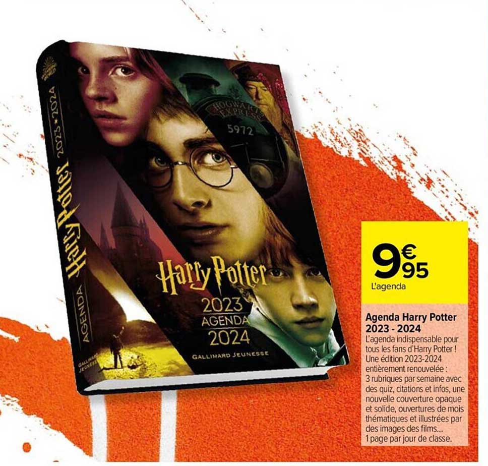 agenda harry potter 2023-2024