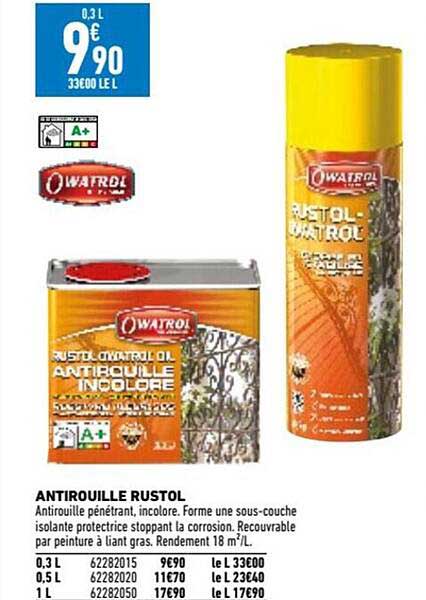 antirouille rustol watrol