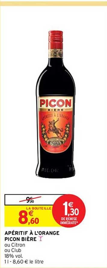 Apéritif à L'orange Picon Bière