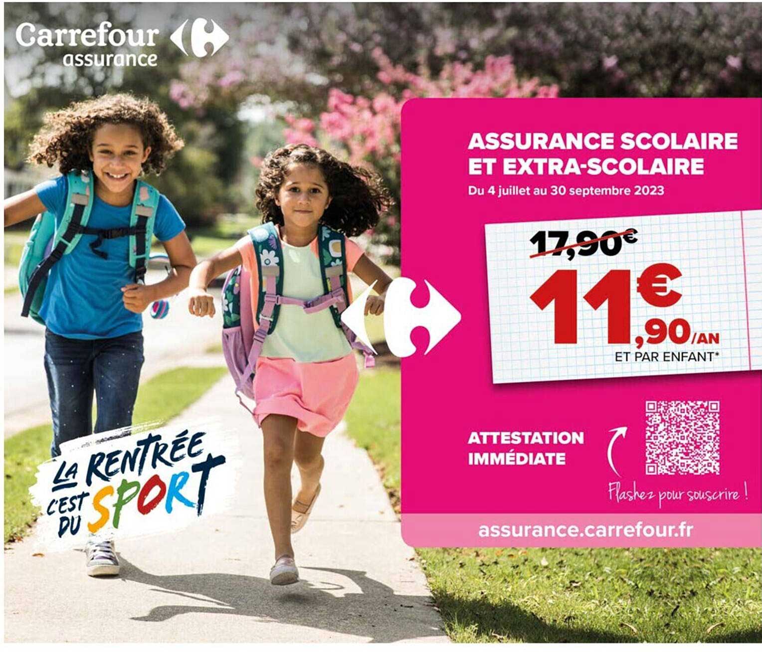 assurance scolaire et extra-scolaire carrefour