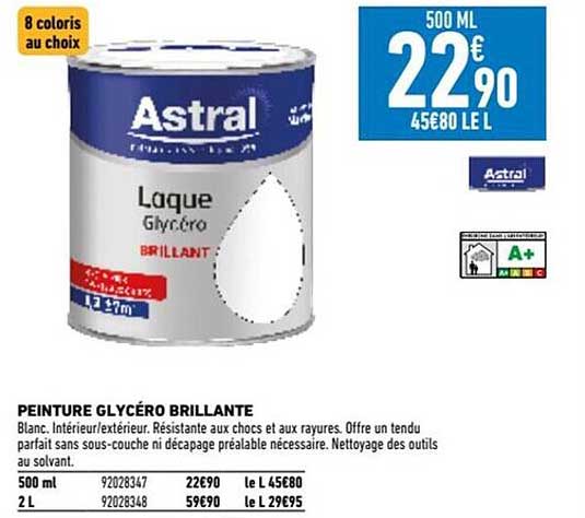 astral peinture glycéro brillante
