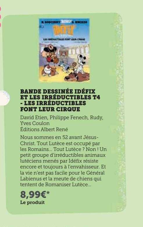 bande dessinée idéfix et les irréductibles t4 - les irréductibles font leur cirque