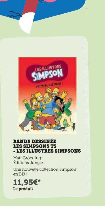 Bande Dessinée Les Simpsons T5 - Les Illustres Simpsons