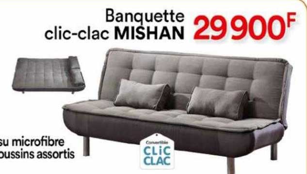 banquette clic-clac mishan