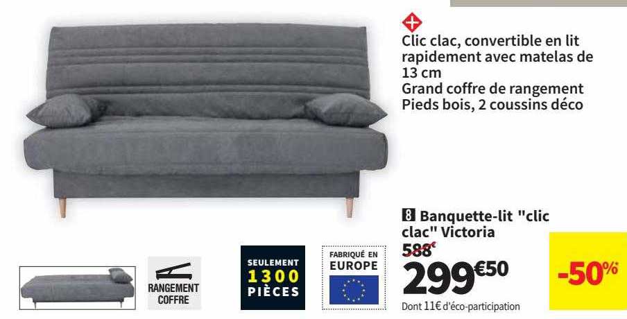 banquette-lit "clic clac" victoria