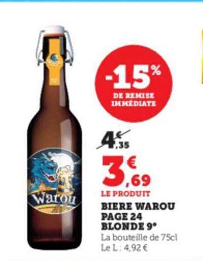 bière warou page 24 blonde 9°