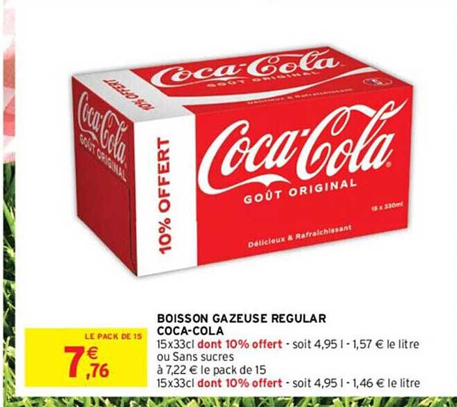 boisson gazeuse regular coca-cola