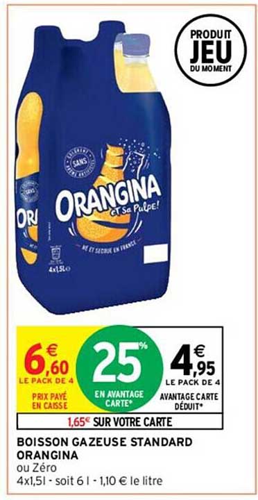 Boisson Gazeusee Standard Orangina