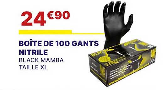 Boîte De 100 Gants Nitrile