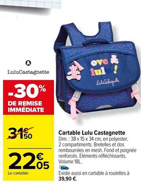cartable lulu castagnette