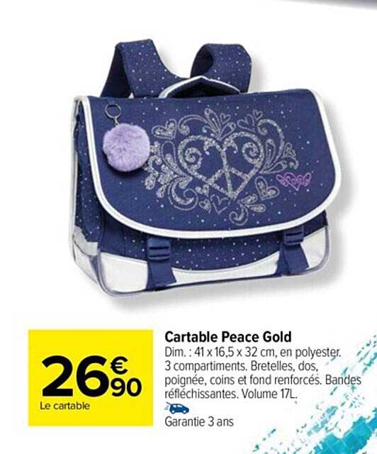 cartable peace gold