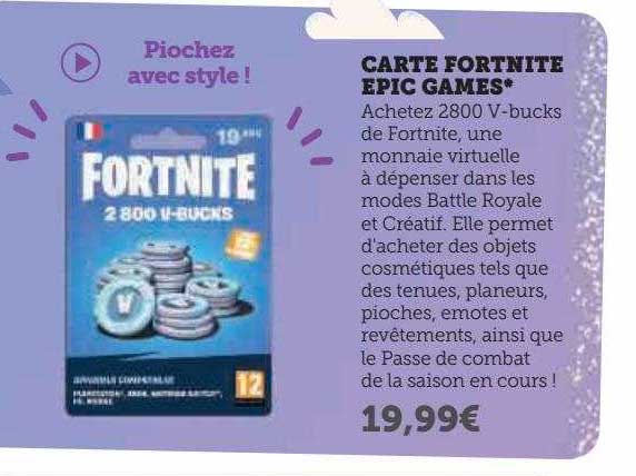 carte fortnite epic games