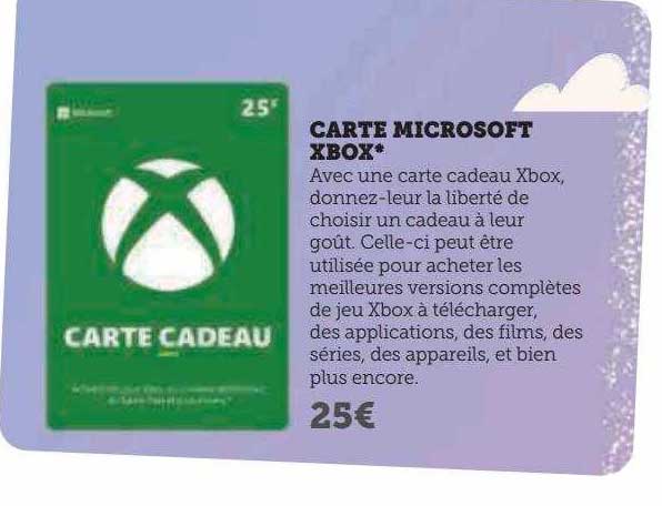 carte microsoft xbox