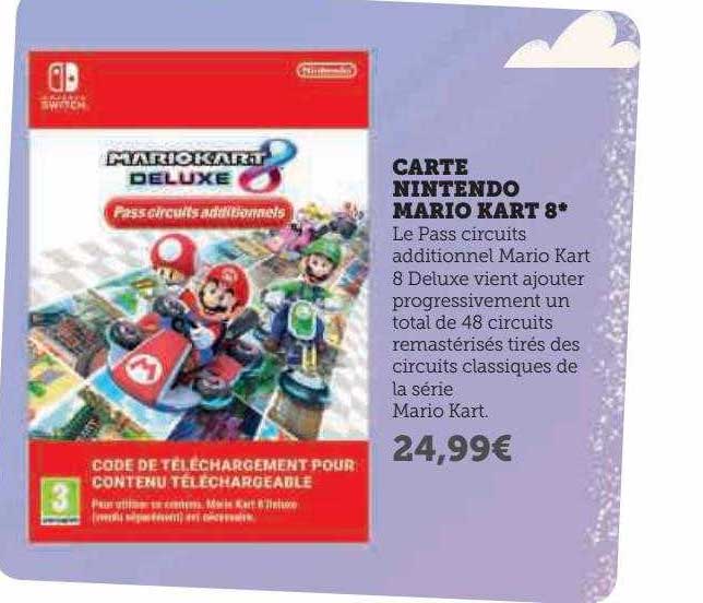 carte nintendo mario kart 8