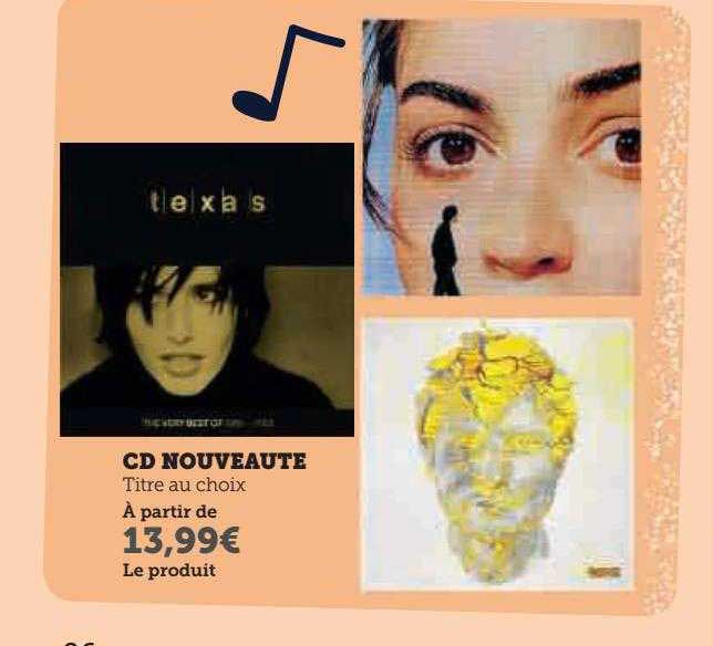 Cd Nouveauté Titre Au Choix